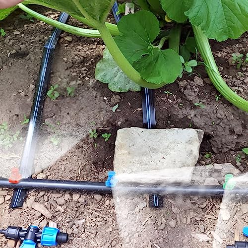 Pannow 150 Pcs Micro Garden Lawn Water Spray, Misting Nozzle Sprinkler Irrigation System (90 Degree,180 Degree,360 Degree) #TOP5