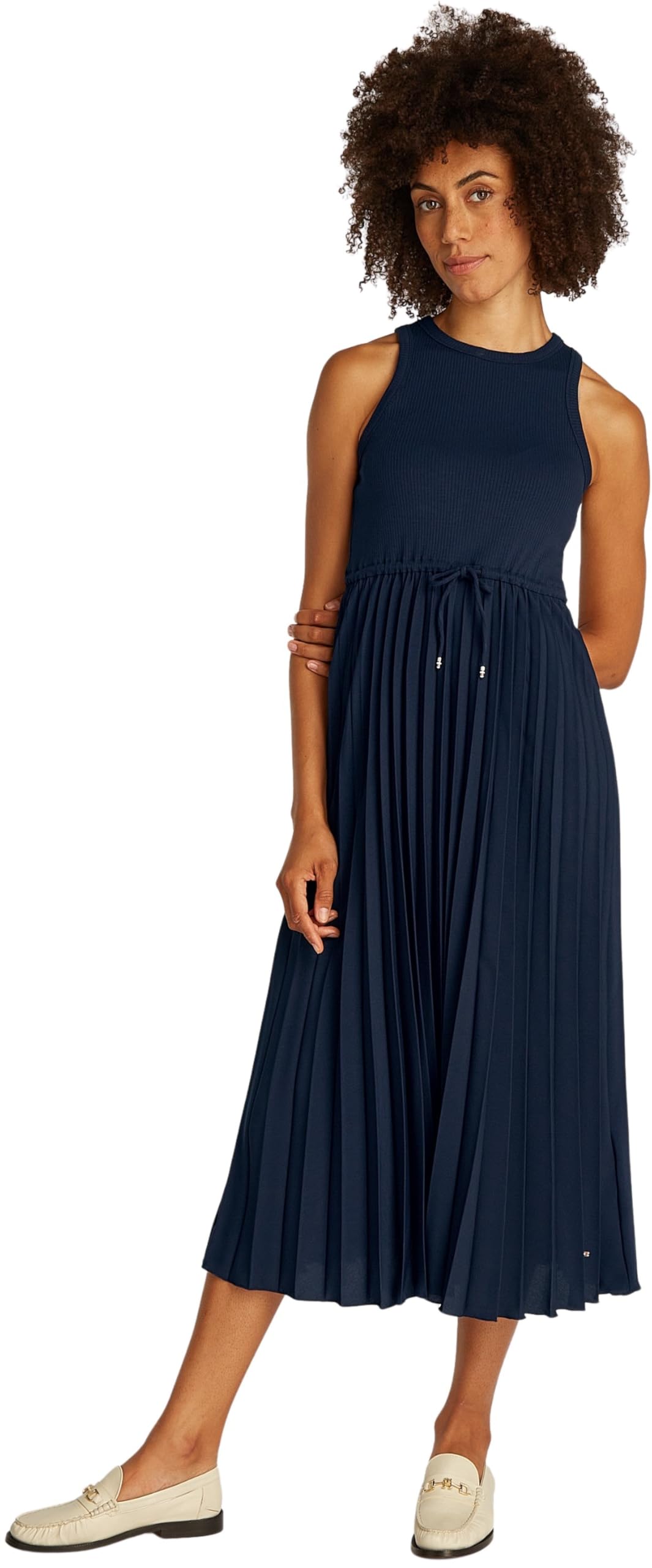 Tommy Hilfiger Abito Donna Midi Dress Senza Maniche