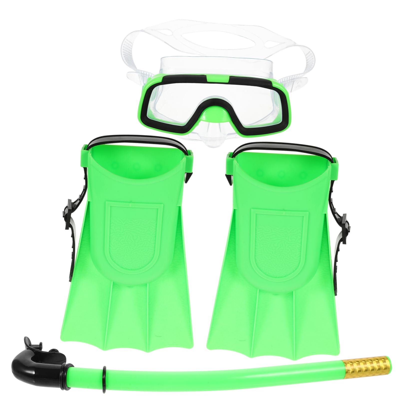 BESPORTBLE Junior Diving Equipment Snorkeling Goggles Mask Snorkel and Fins Safe for Boys and Girls Family Pack