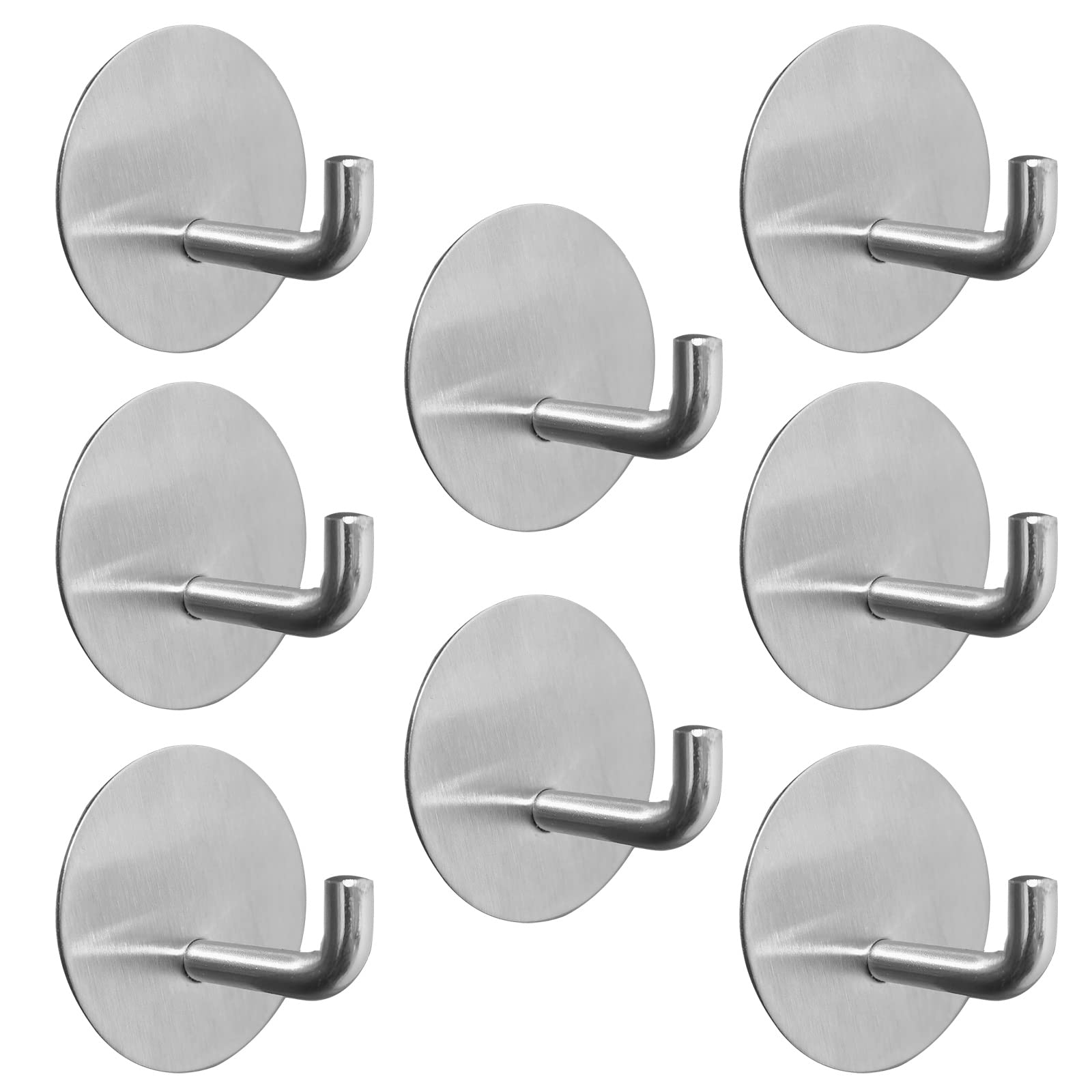 Adhesive Hooks for Hanging Heavy Duty Stick on Wall Hooks Self Adhesive  Towel Coat Hooks Waterproof Removable Sticky Hook for Bathroom Kitchen  Shower