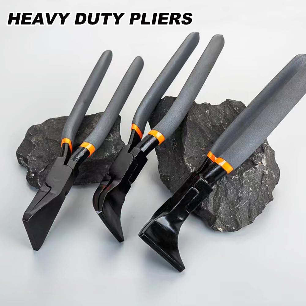Sheet Metal Bending Pliers, 1-Piece Hand Seamers with Straight,45°Sheet Metal Bending Pliers Set