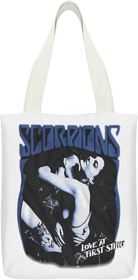 Amazon スコーピオンズ ドイツ ロックバンド トートバッグ キャンバス 帆布バッグ ショルダー ハンドバッグ サイズ 大容量 32 38cm Pcバッグ レディース メンズ エコバッグ 買い物バッグ オシャレ 人気 お出かけ ショッピング ファッション ビジネス 通勤 通学 学生