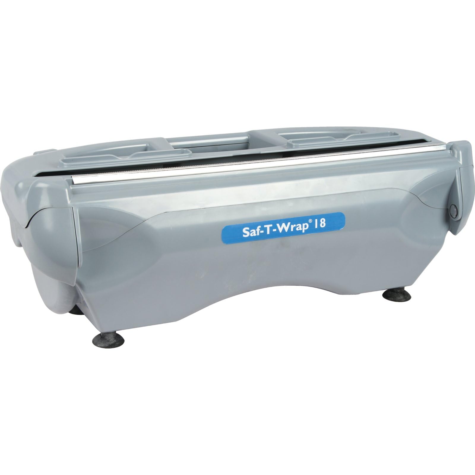 San Jamar Saf-T-Wrap Foil and Film Dispenser by Carlisle FoodService Products – 18", Plastic, Silver, Model SW18