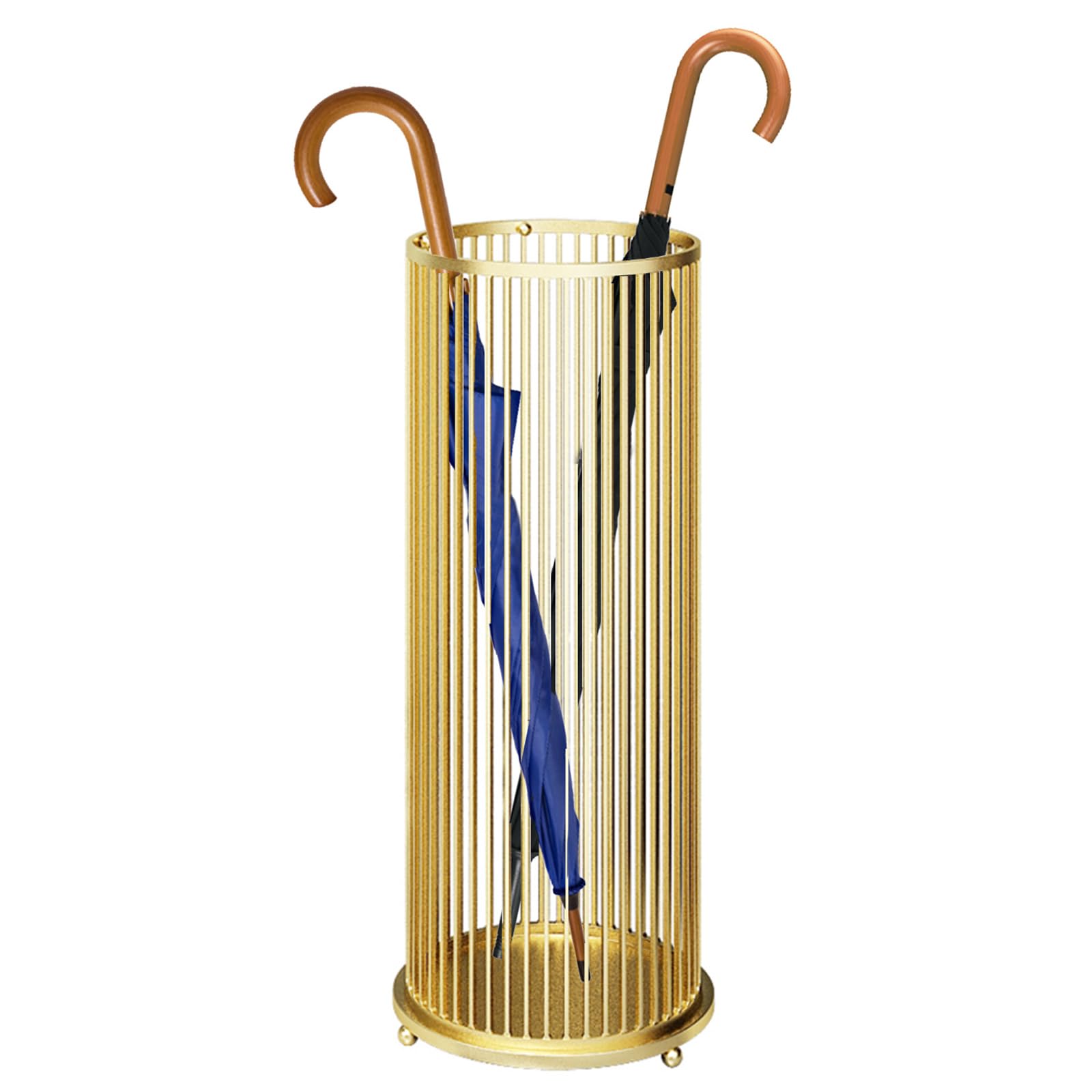 GHHVFEC Entryway Hollow Umbrella Stand, Modern Metal Holder for Long Short Umbrellas Walking Canes, Heavy Commercial Lobby Storage Rack