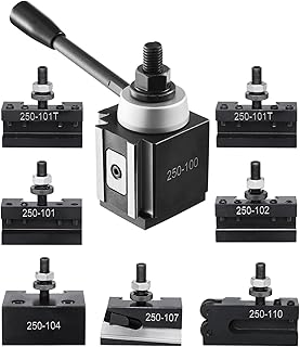 VEVOR 8 peças Conjunto de postes de ferramentas com suporte de ferramentas de torno, poste de ferramentas do tipo cunha...