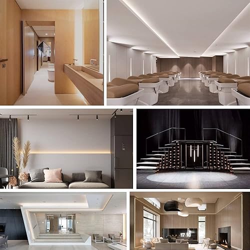 Miniatura 7 de XUNATA Tira LED COB de 13.1 pies13.1 ft, USB 5 V 320 LEDsM, tira LED flexible regulable de 6500 K, luz diurna blanca, banda LED COB, no impermeable,