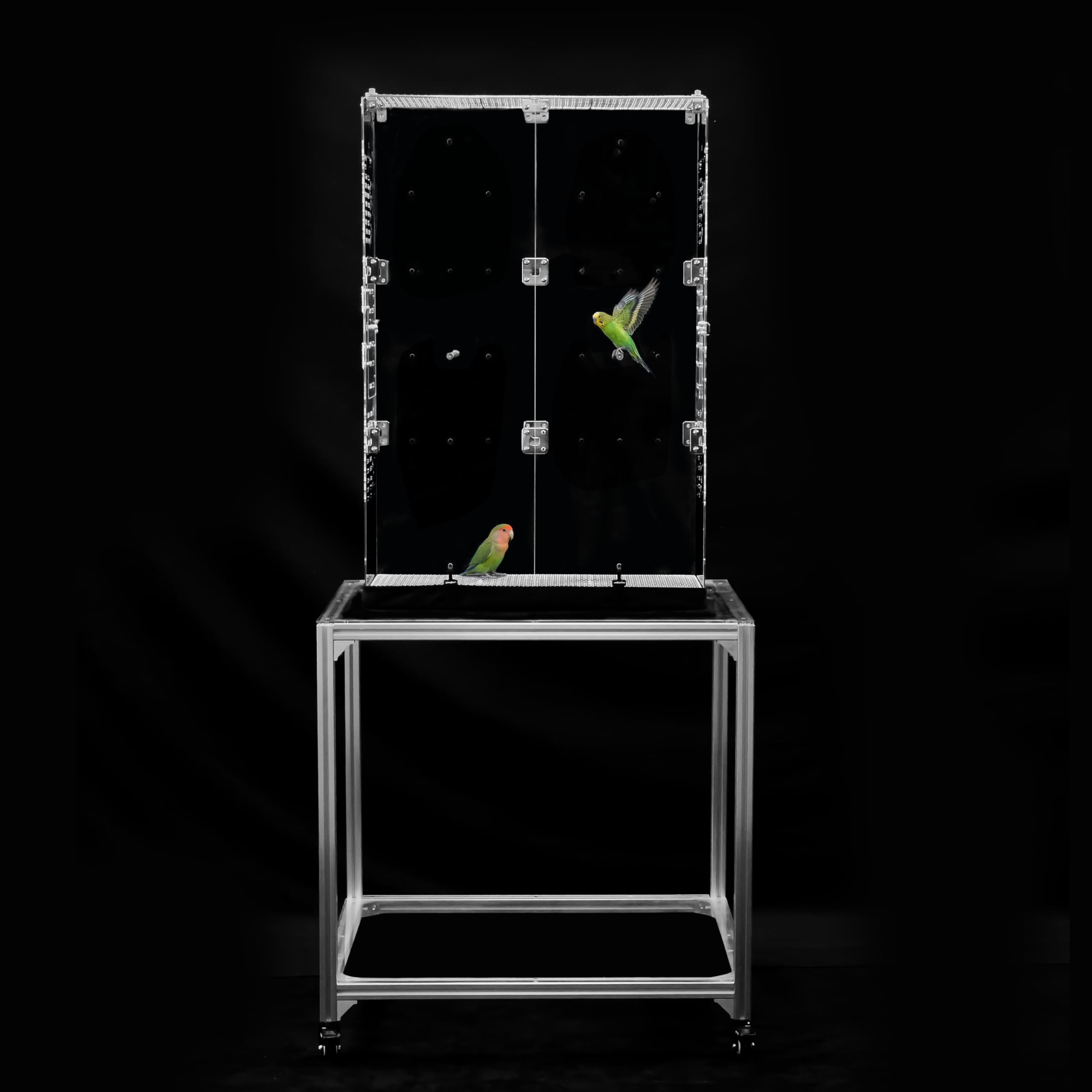 GuineaLoft™ Model-ET213 Crystal Clear Acrylic Bird Cage
