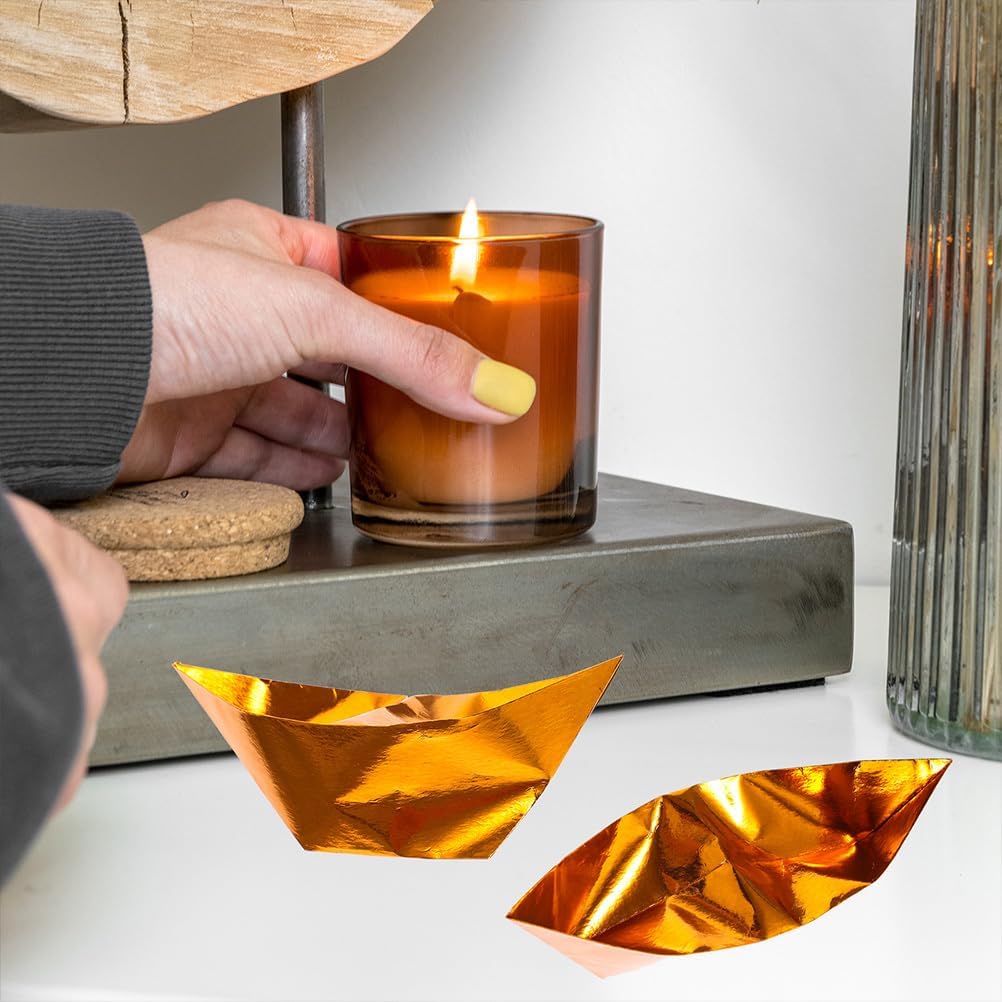 NUOBESTY 200Pcs Gold Foil Sacrificing Ingots Paper 6.10X1.92In for Ancestor Worship Qingming Festival Tomb-Sweeping Day Traditional Chinese Ritual Money