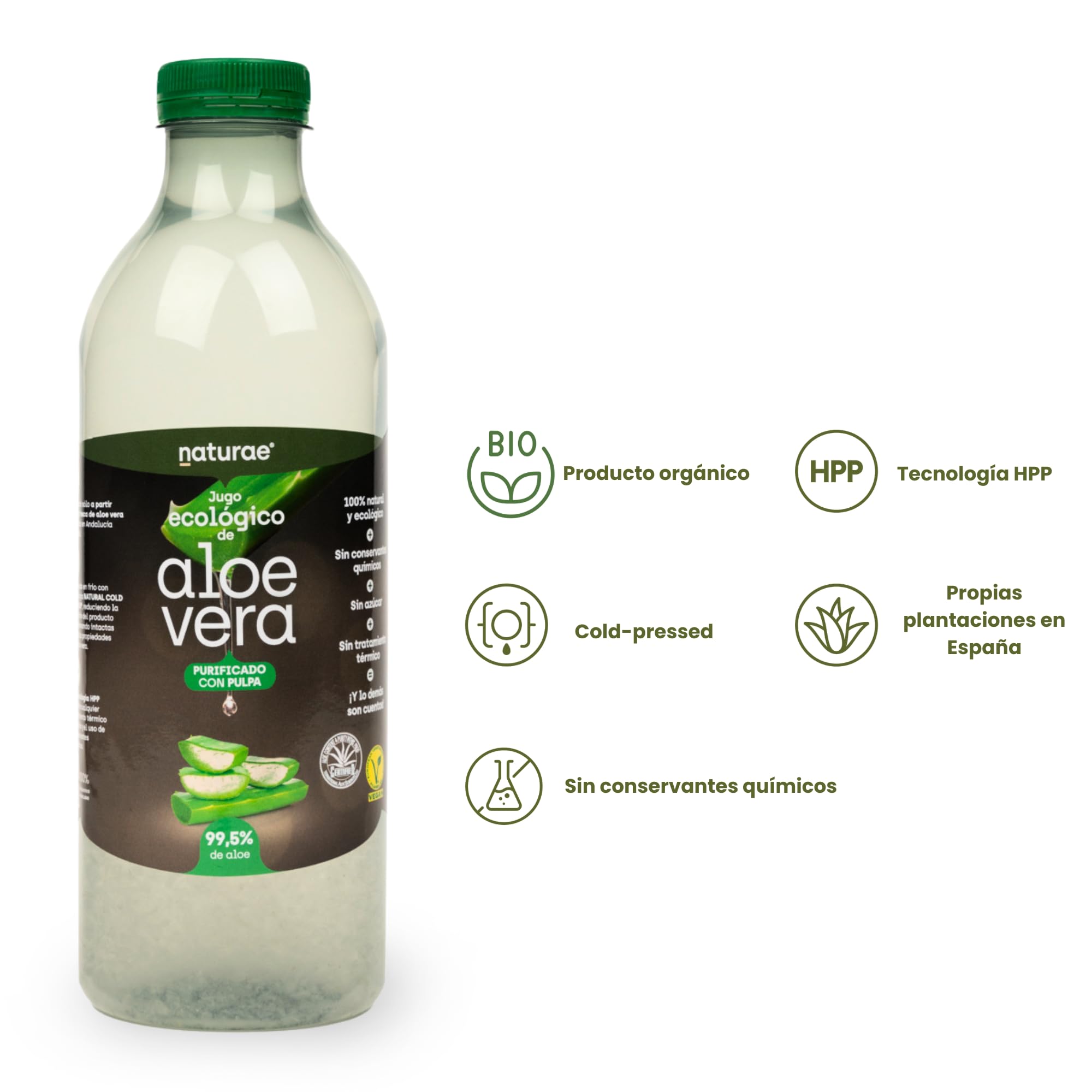 NATURAE Jugo Aloe Vera con Pulpa Ecolgico - 1000 ml : Amazon.de:  Lebensmittel & Getrnke