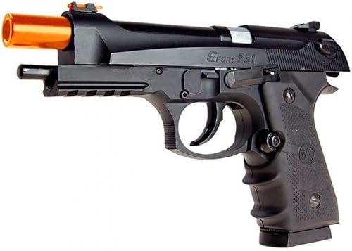 Miniatura 4 de 500 FPS WG Airsoft Metal M9 Blowback Gas CO2 Pistola de mano pistola w/0.236 in BB