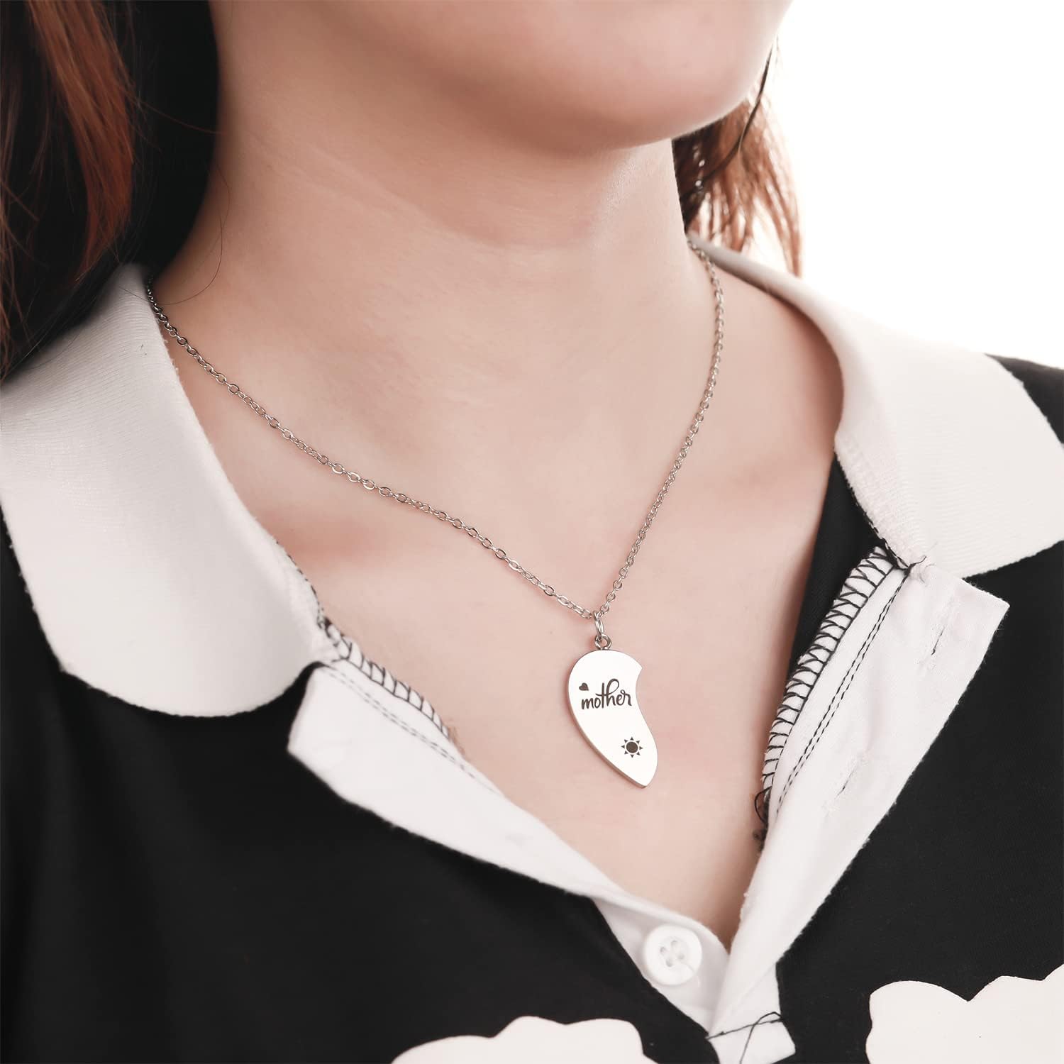 Yonhon Mother Son Necklace for 2,Mother Son Matching Bracelet Set for 2 - Image 5