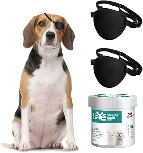 Miniatura 8 de Parche para ojos de perro  Cubierta protectora de un solo parche para ojos para perros pequeños, medianos y grandes, gatos con lesiones en los ojos