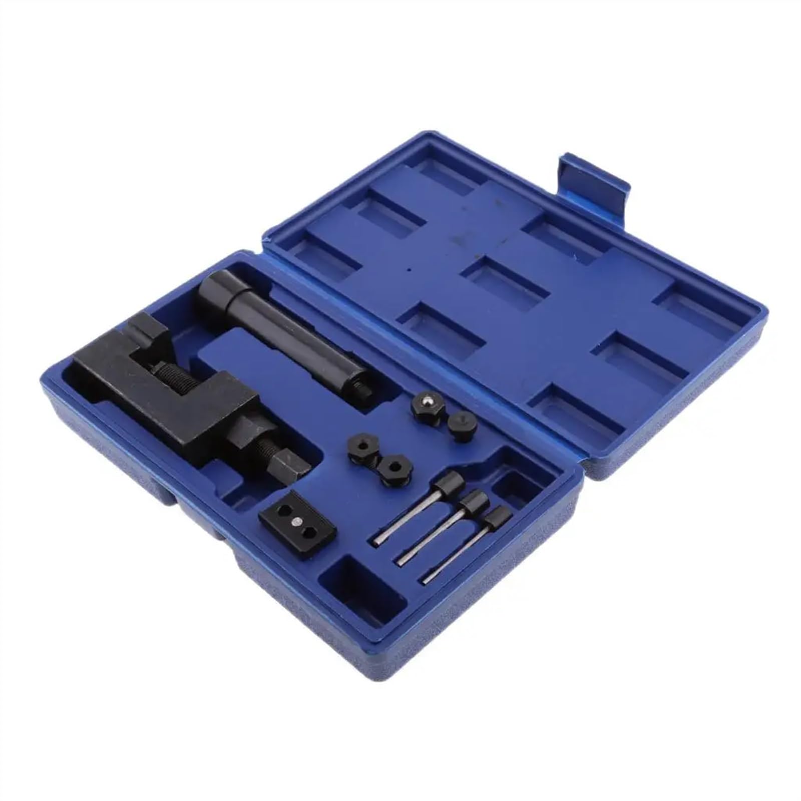 PUCHEN Cadena Motosierra 1 Juego de Herramientas remachadoras de Corte de Cadena Pesada for Motocicleta, Juego de Herramientas de remachado Universal + Caja de Transporte 415 420 428 520 525 530 630