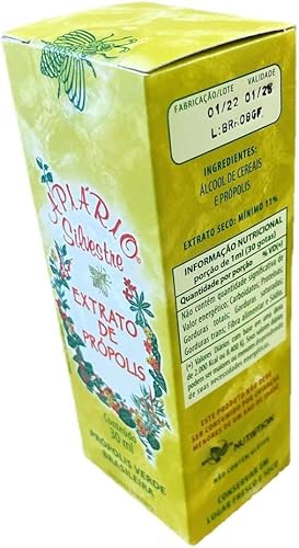 Miniatura 2 de Apiario Silvestre Extracto tradicional de propóleo de abeja verde brasileña (1.0 fl oz)