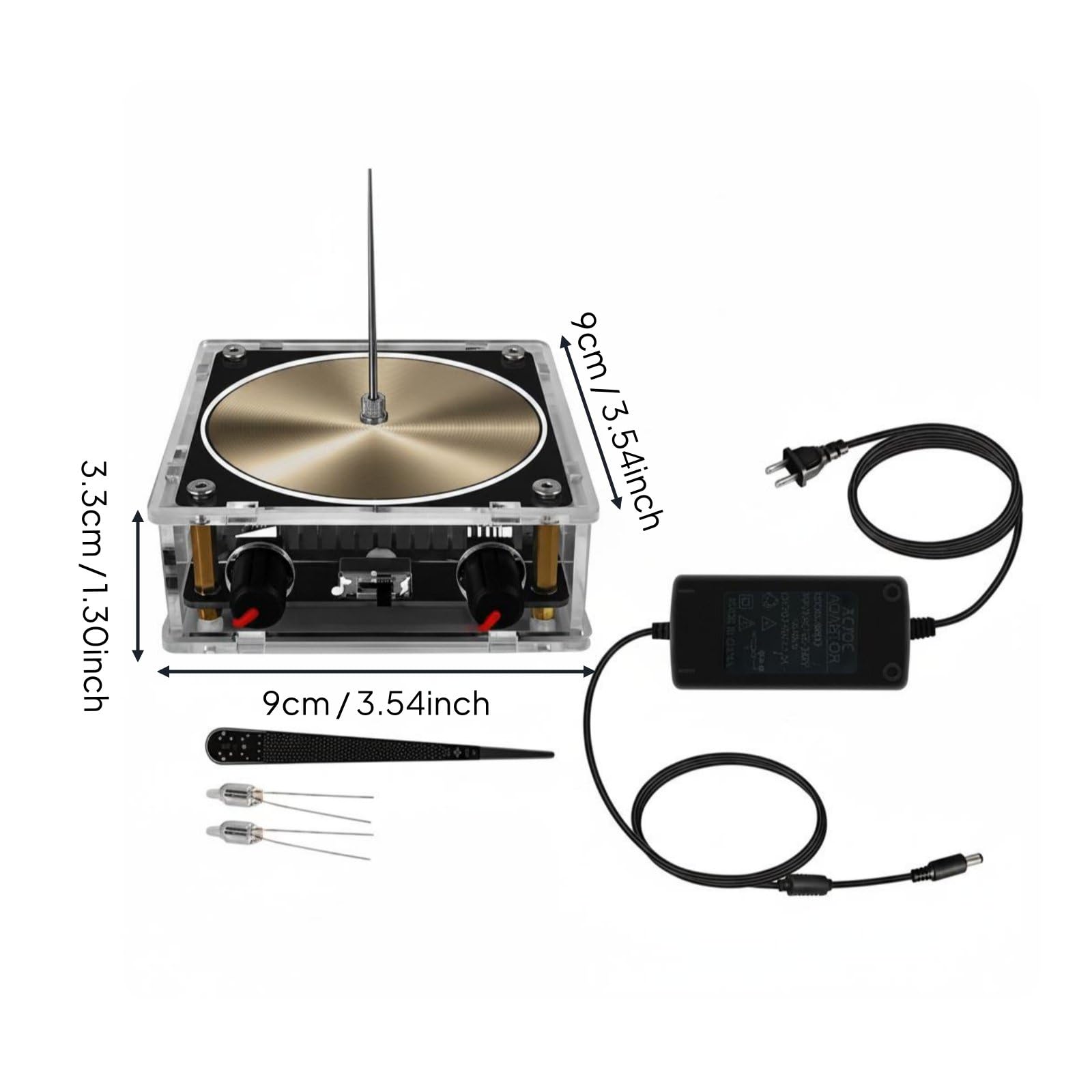 Dispositivo Audio Scientifico Bobina Musicale Elettromagnetica Diffusore a Scarica Elettrica Altoparlante Esperimento Didattico Interattivo con