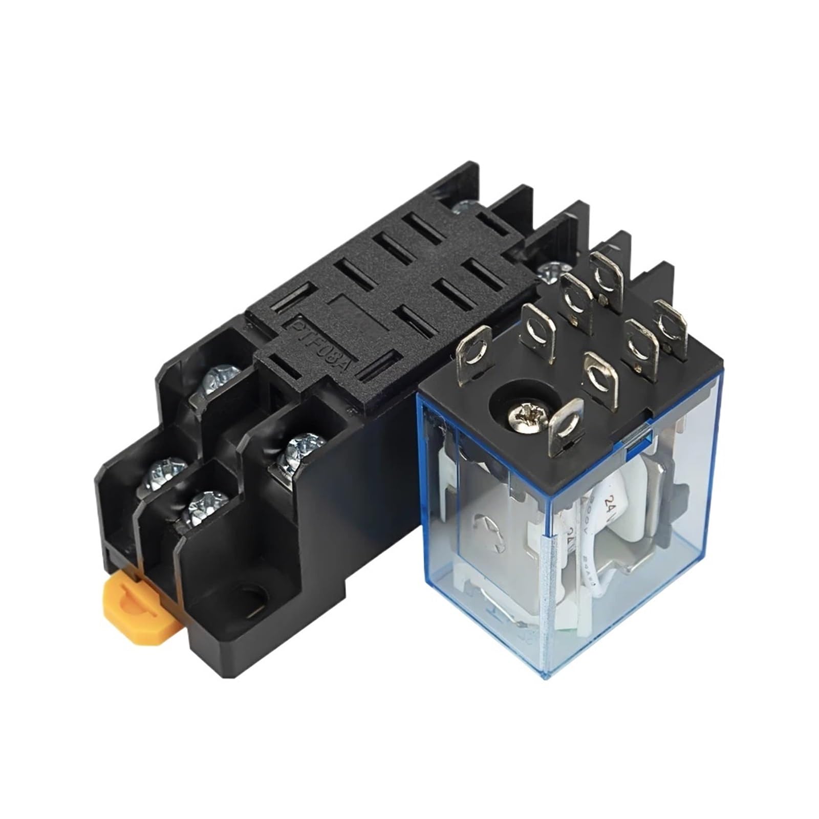 Relais à 8 broches avec socle DC 24V pour automatisme industriel