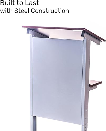 Miniatura 6 de Stand Up Desk Store Atrilpodio de altura ajustable atril, muy resistente, con marco de acero