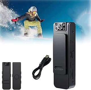 Yaepoip 2023 NEW HD 1080P Noise Reduction Camera, HD 1080P Body Worn Camera, 180° Rotatable Lens, Night Vision Recorder with Audio/Video (WiFi Version)