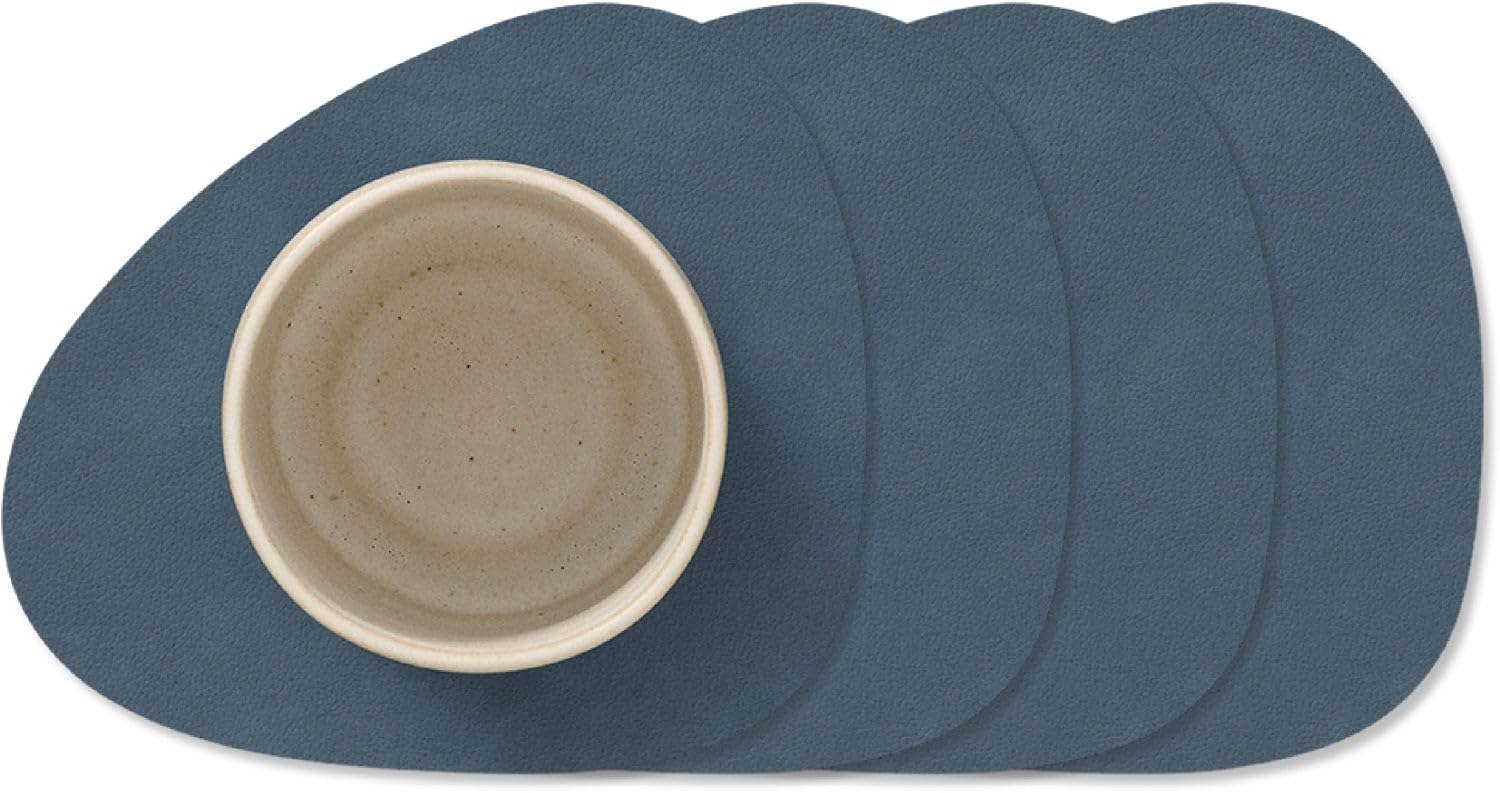 Dessous de verre LindDNA bleu pour protéger votre table basse lors de vos apéritifs entre amis