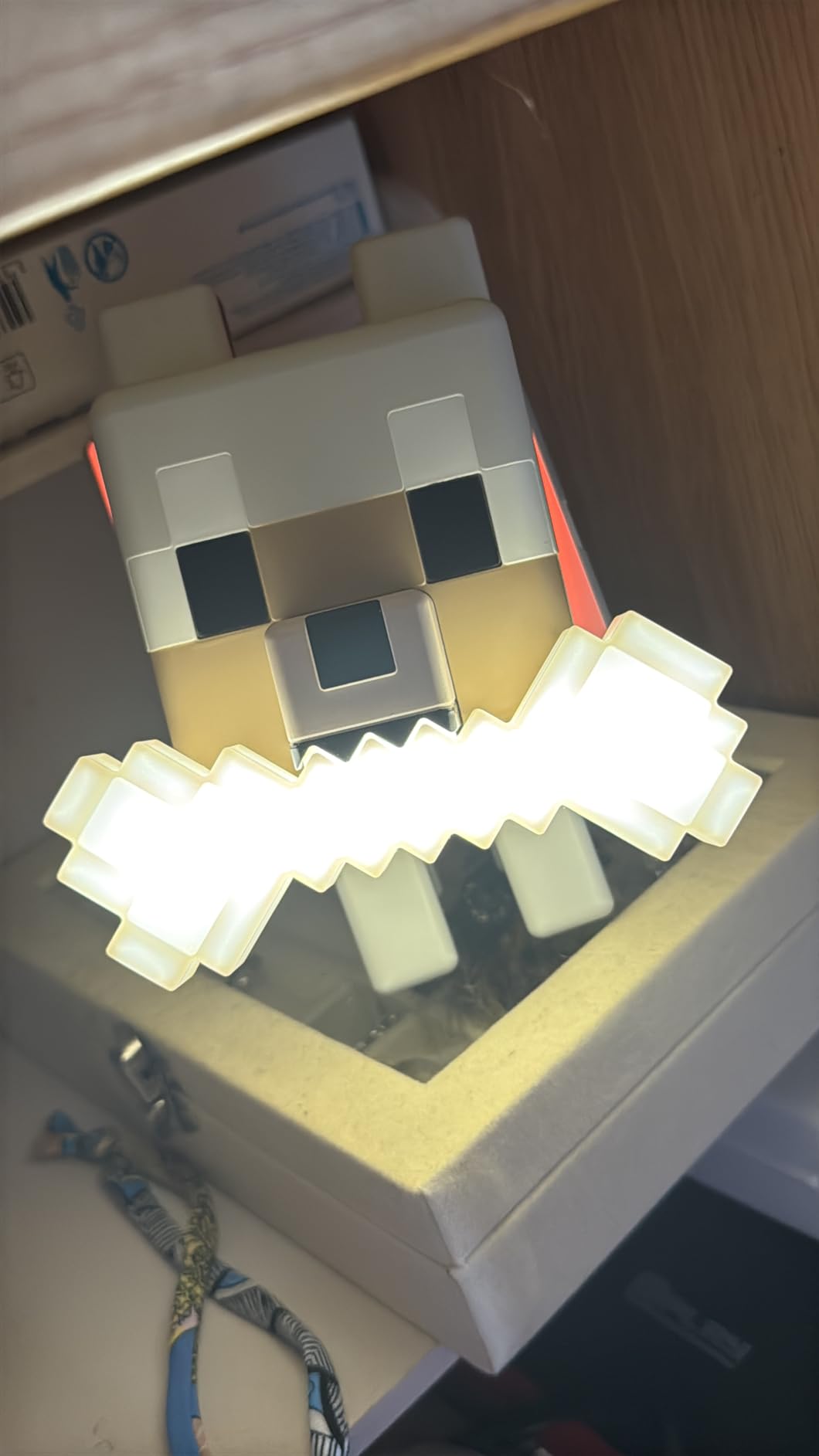 MC Pixel Wolf Buddies Night Light-Changing Lamp photo review