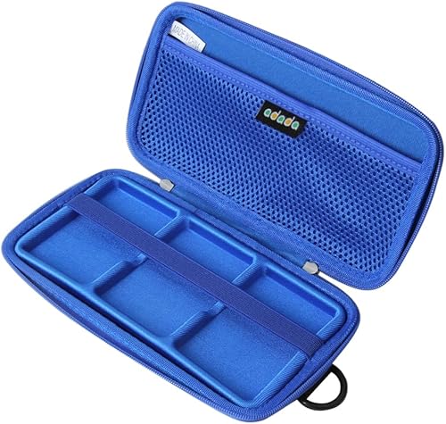 Miniatura 3 de Funda de viaje rígida para Samsung T7  T7 Touch SSD portátil de 1 TB 2 TB 500 GB USB 3.2 Estuche de disco sólido externo para 3 discos duros (azul