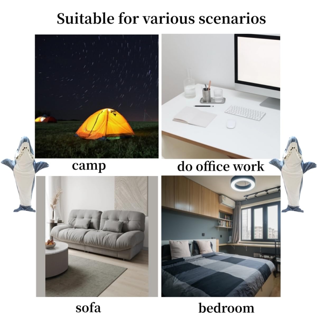 Ximepayu Shark Onesie Adult Wearable Blanket Hoodie - Stay Warm and Stylish with this Fun and Wearable Sharkie Blanket!