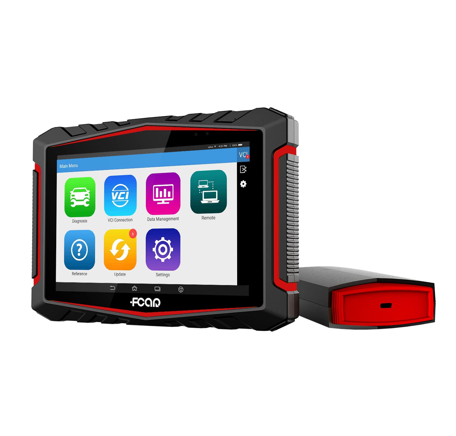 FCAR C8-W OBD2 Scanner Auto Car Diagnostic Tools Engine Transmission ABS SRS with Oil/EPB/SAS/TPMS/Throttle Body Reset Android Full System Diagnose with AutoVIN Wi-Fi Bluetooth