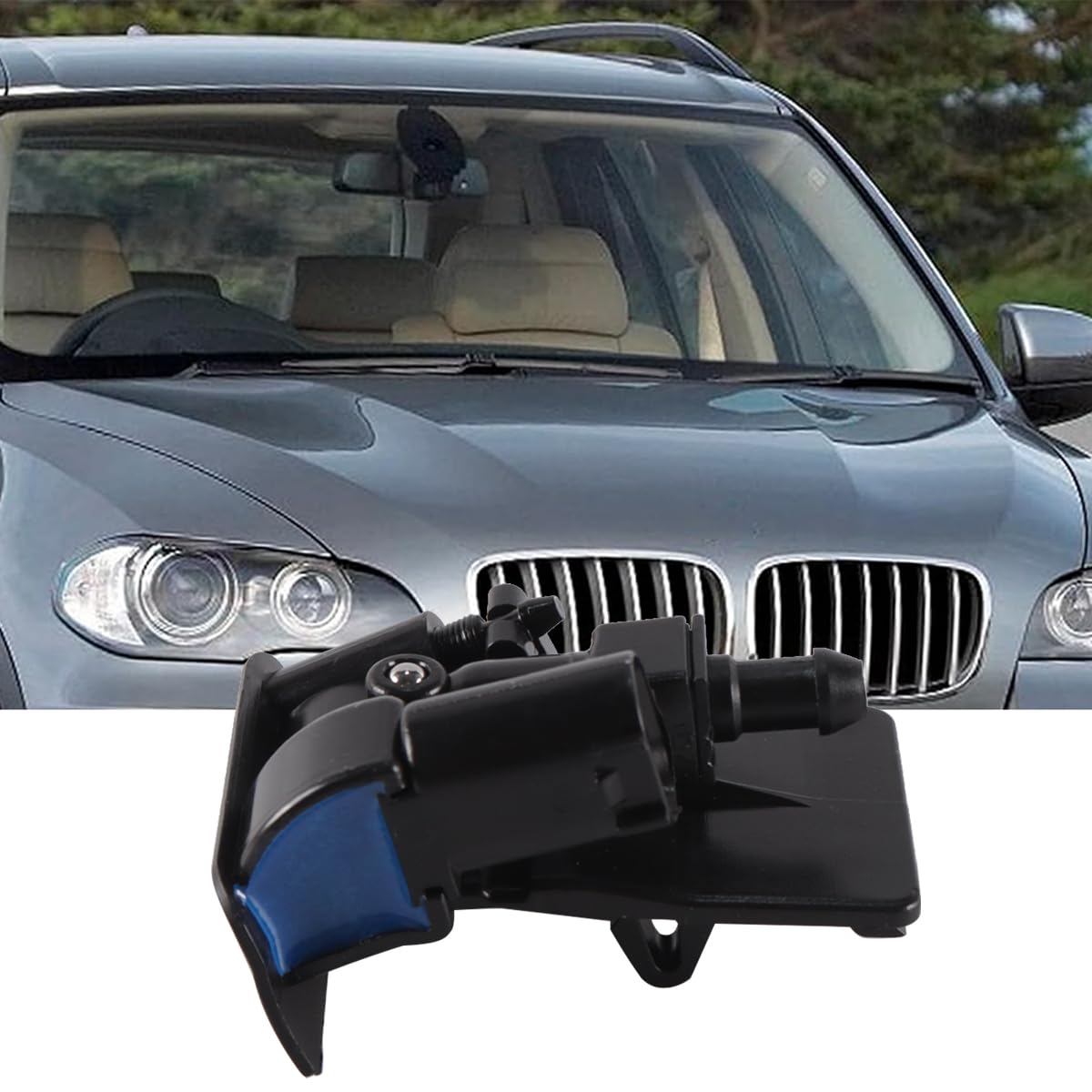 Compatibile con getto lavavetri anteriore sinistro destro BMW X1/X6, ugello lavavetri, getto tergicristallo 2006-2015 61667183343