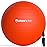 URBNFit Exercise Ball - Yoga Ball in Multiple Sizes for Yoga, Pilates, Pregnancy, Stability - Anti-Burst Swiss Balance Ball w/Quick Pump - Office Ball Chair for Home and Gym - 22 Inch - Red