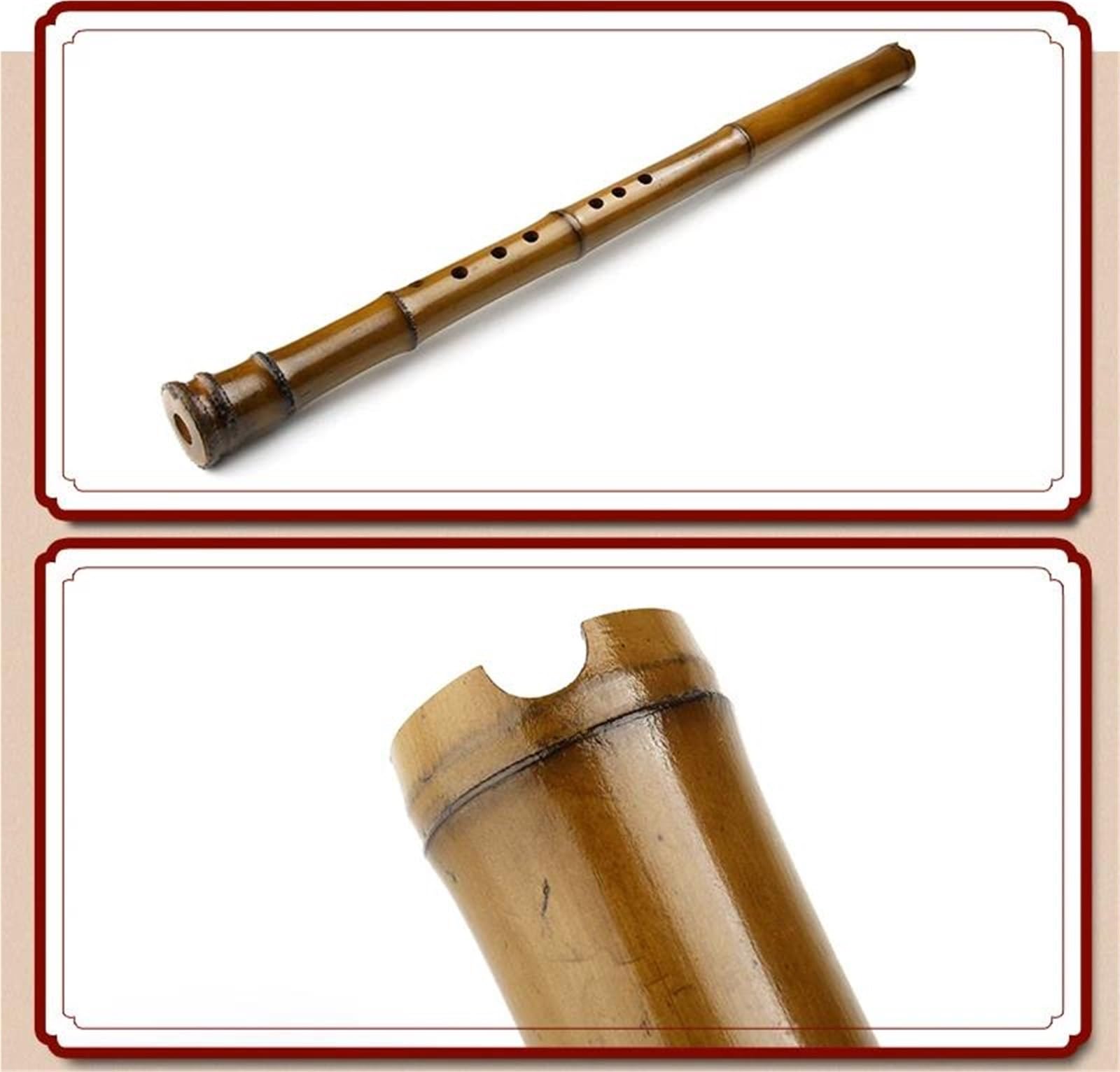 Flauto di bambù a 8 fori in Fa strumento a fiato Nanxiao non shakuhachi disponibile per professionisti Flauto Bambù Professionale