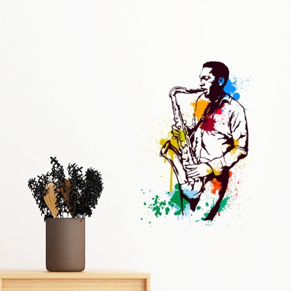 Décoration murale aquarelle peinture rock de haute qualité 80cm