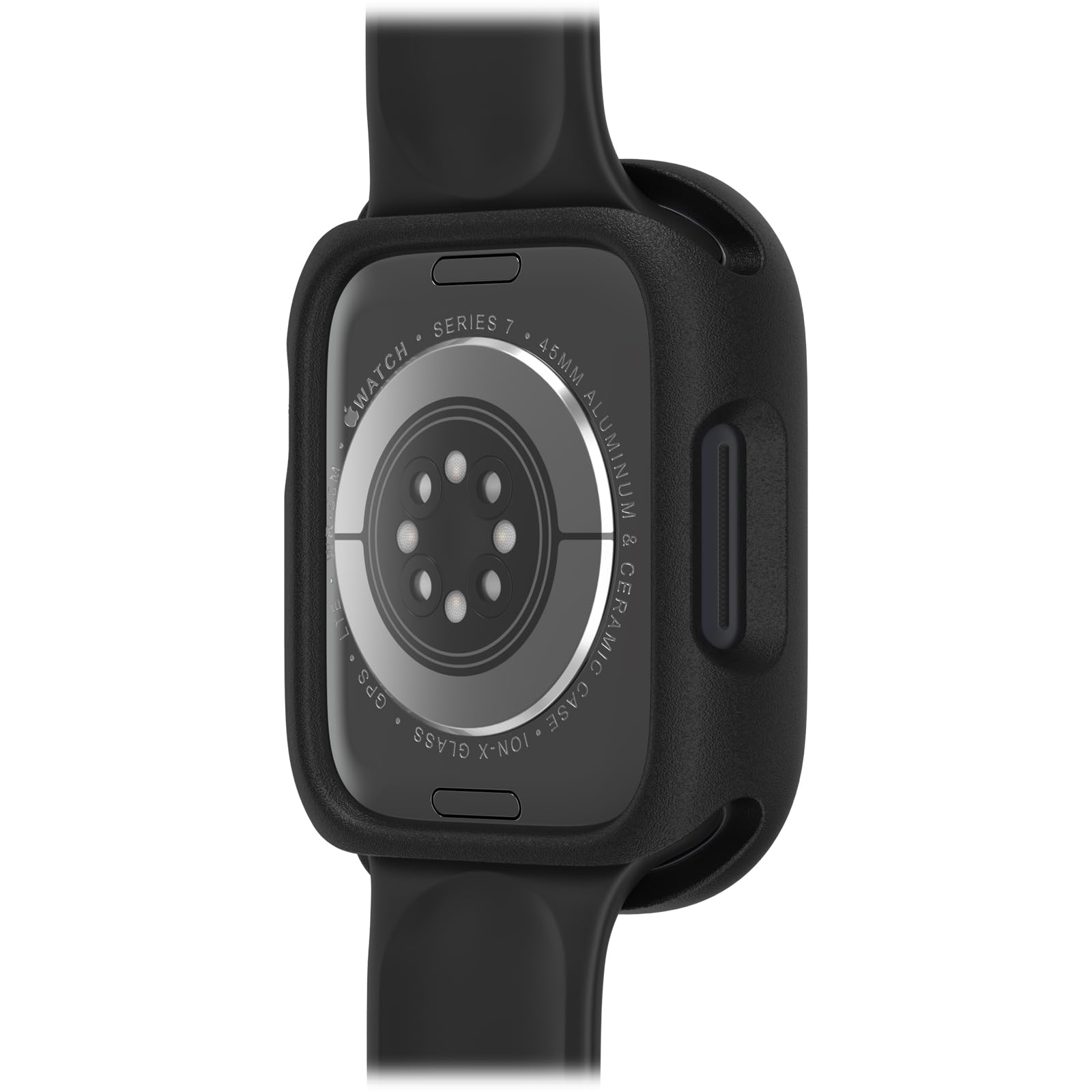 OtterBox Bumper Apple Watch Series 8/7-45mm, antichock e cadute, sottile e protettivo per schermo e bordi dell' Apple Watch, Nero