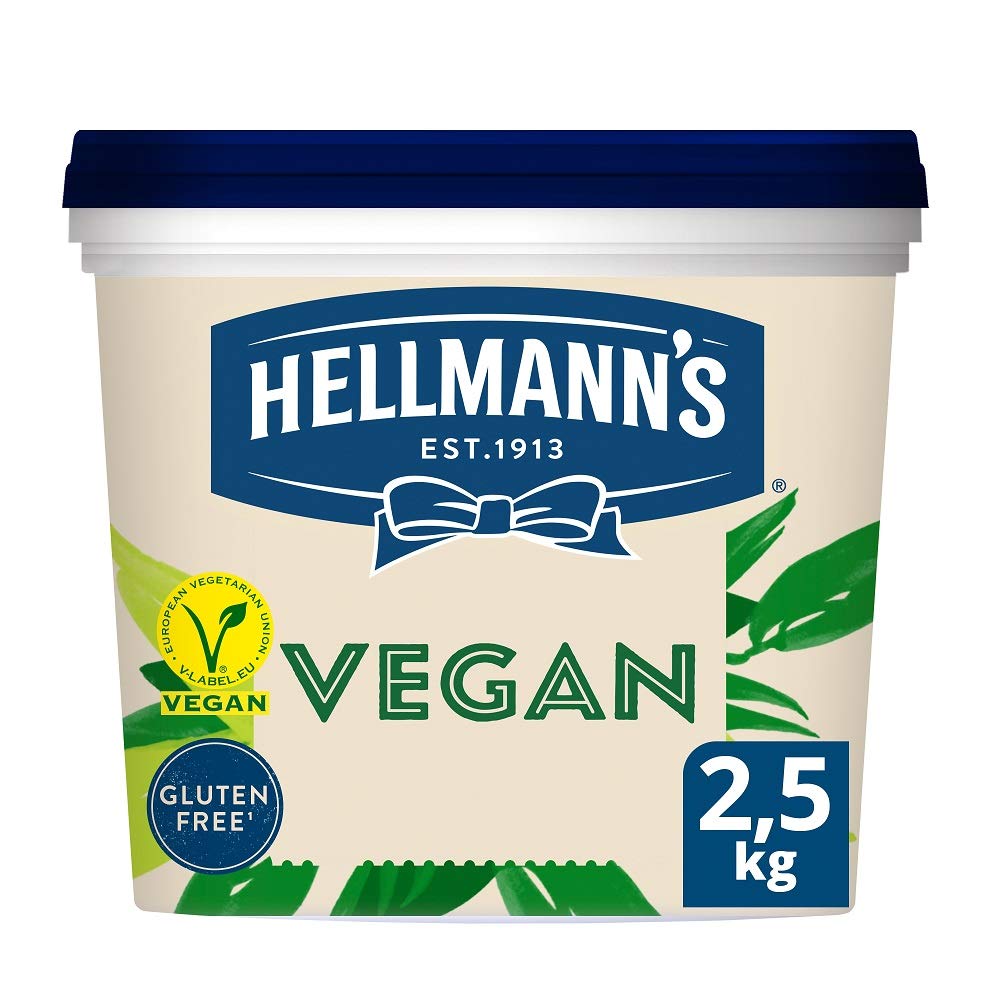 Hellmann's Vegane Mayo Alternative zu Mayonnaise, Mayo ohne Ei, 1er Pack (1 x 2.5 kg)