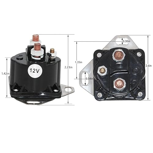 Miniatura 2 de Relé de arranque 12V 3 postes 5TZ-11450-A E7TZ-11450-B E9TZ-11450-A E9TZ-11450-B compatible con Ford Mustang Super Duty SW1951 SW1951A SW1951B