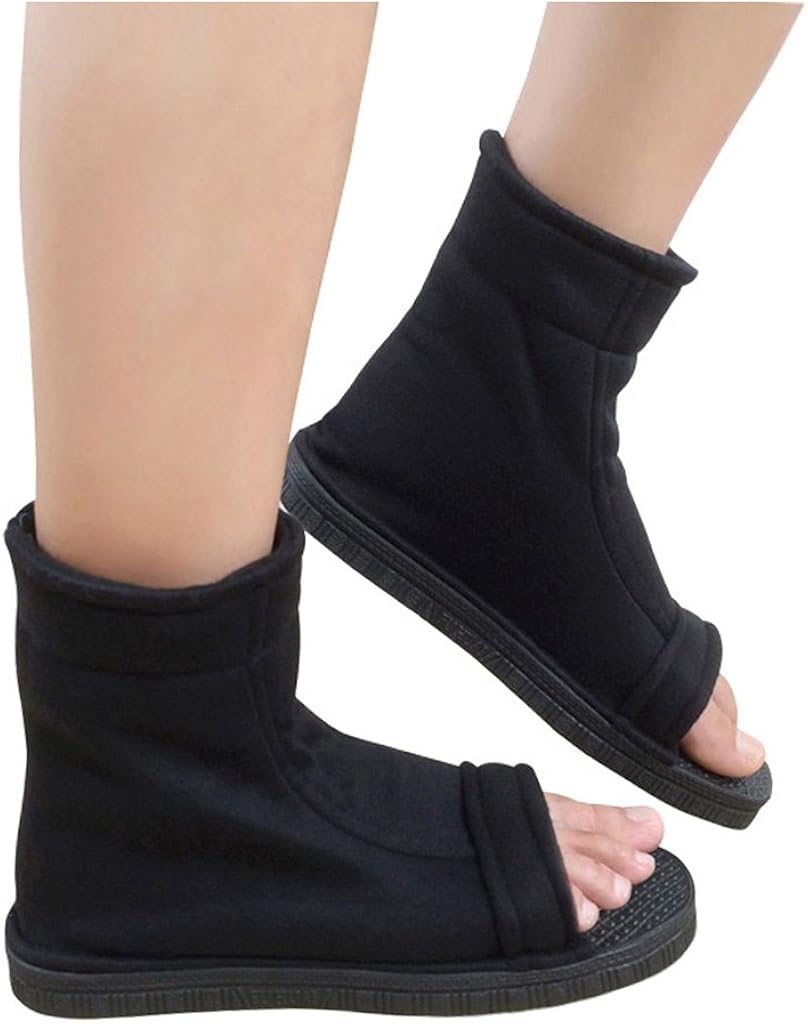 DAZCOS Unisex Black Shippuden Shoes for Cosplay [US 5 - US 11] [ Adult/Child ] (11.5 Women/9.5 Men) : Clothing, Shoes & Jewelry