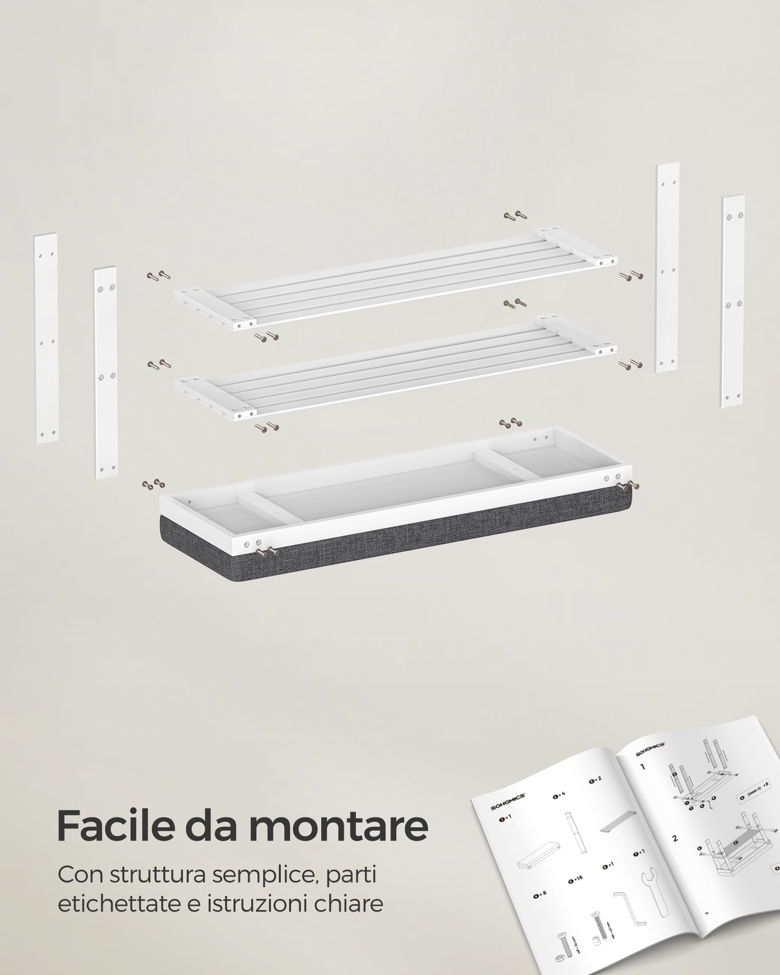 Panca Scarpiera In Bambù | Con Scomparto Interno | Per 6 Paia Di Scarpe | 74x30x43 Cm | Marrone - Foto 10