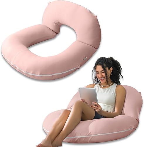 Miniatura 16 de INSEN Almohada de Lectura, Almohada para la Espalda para Sentarse en la Cama y el Sofá, Almohada para Juegos para Adultos, Soporte para Sentarse en