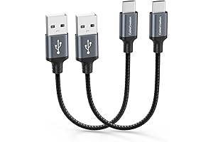 CableCreation USB C to USB Cable, 6 inch Short Fast Charging for iPhone 15/Pro/Max