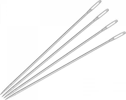 Miniatura 6 de uxcell Agujas de coser rectas largas bordadas agujas de rebordear acero inoxidable 6.89 pulgadas 40pcs