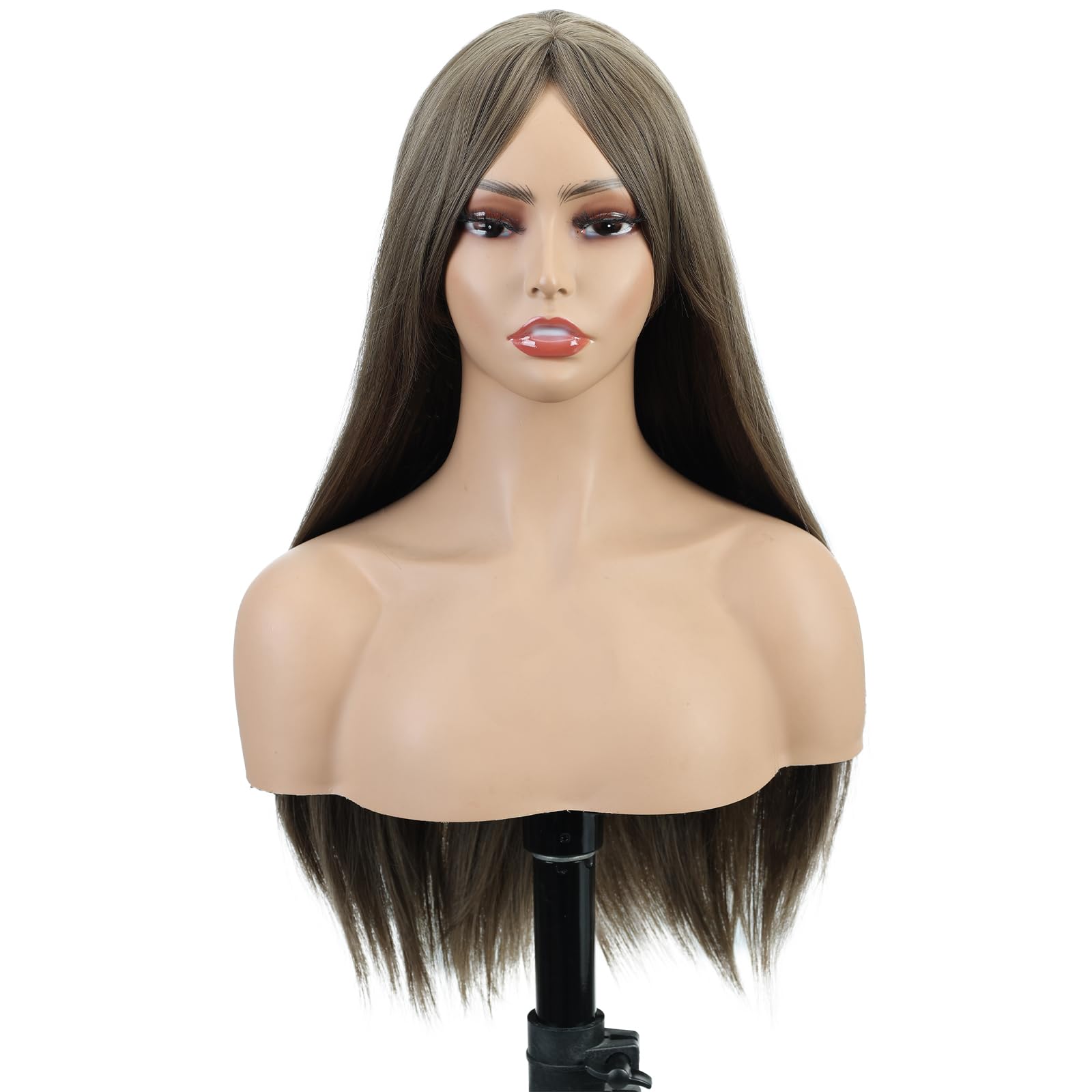 Creamily Light Brown Wig with Bangs - Image 2