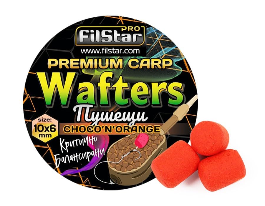 REDDIX Smoking Fishing Wafters, Carp Course Feeder Fishing, All Flavours, Premium Bait (Choco'N'Orange)