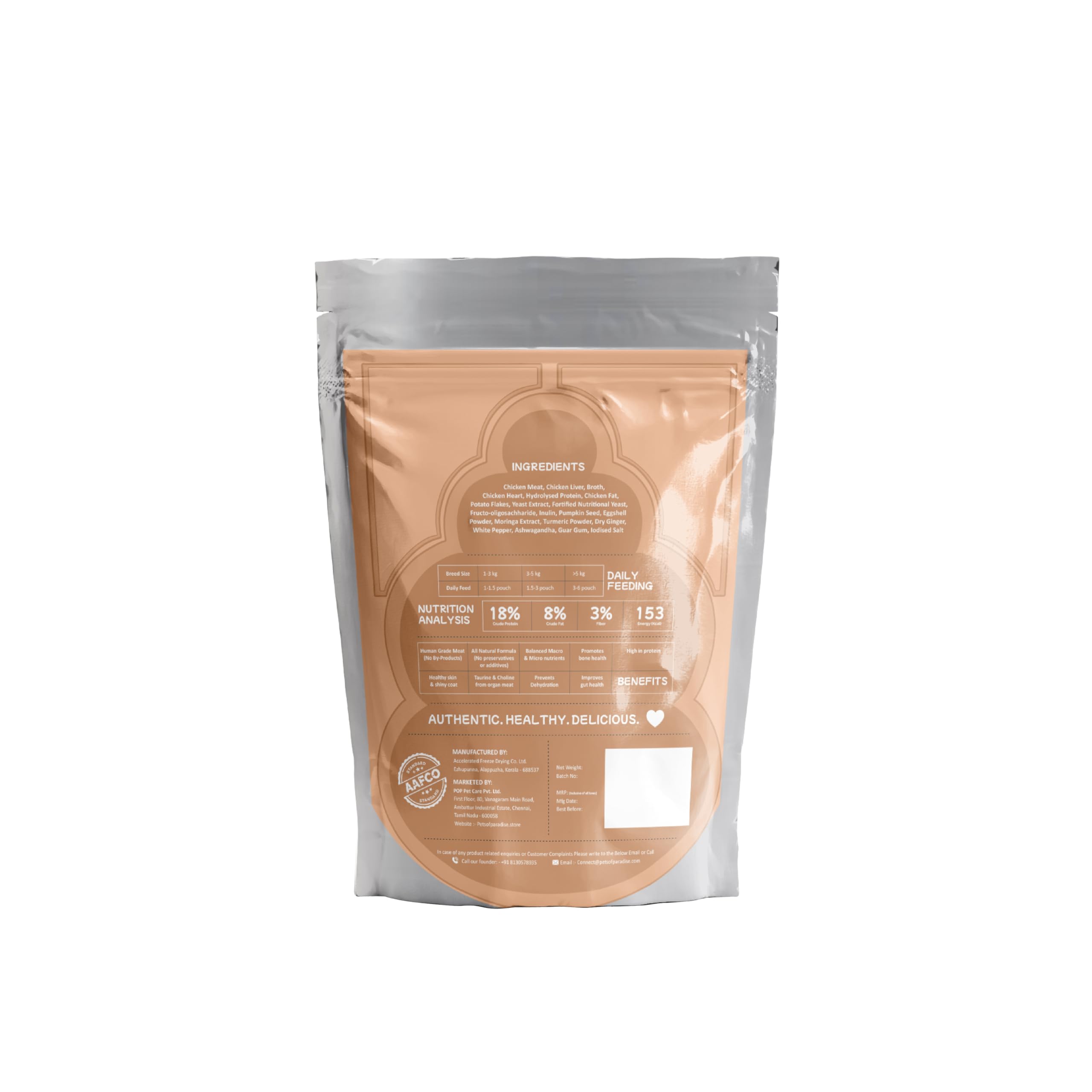 Indie Cat Kitten (2-12 Months) Chicken Royal Growth Meal (80g), Wet Food for Kittens, Grain & Gluten Free, Natural Healthy Minced Cat Food Pouch - Pack of 5 1