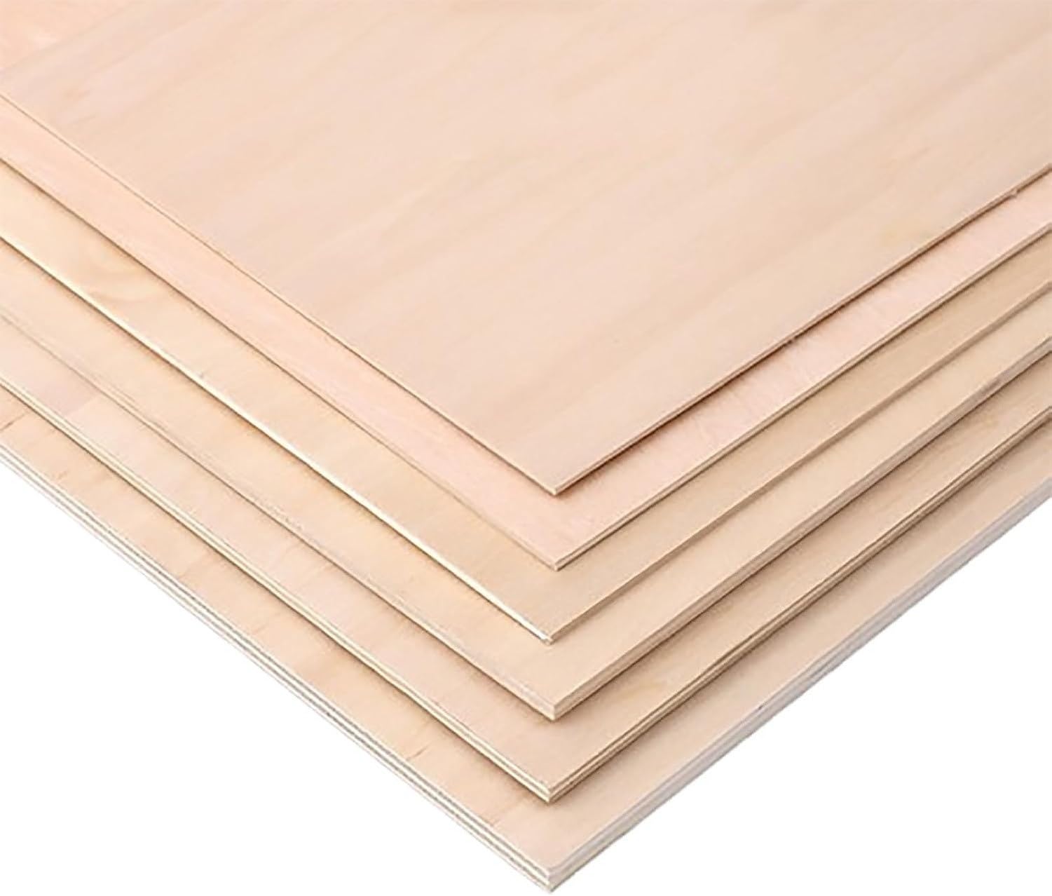 2 Planches Tilleul Épaisses 8mm,, 50cm * 50cm (2pcs), 50cm * 50cm (2pcs)