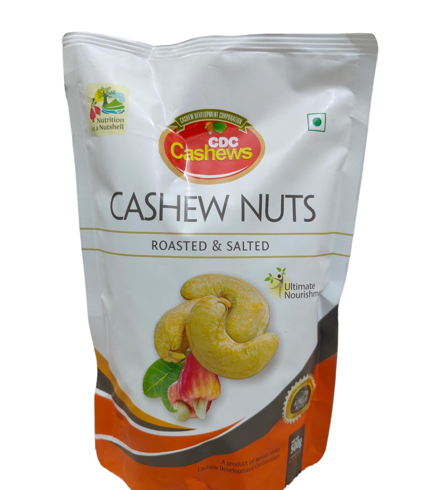 CDC Cashews Roasted and Salty, Ultimate Nourishment Whole Cashew Nuts W320 Grade, 500gm Pouch Pack of 1 (B0CRDKNQ3G) Amazon Price History, Amazon Price Tracker