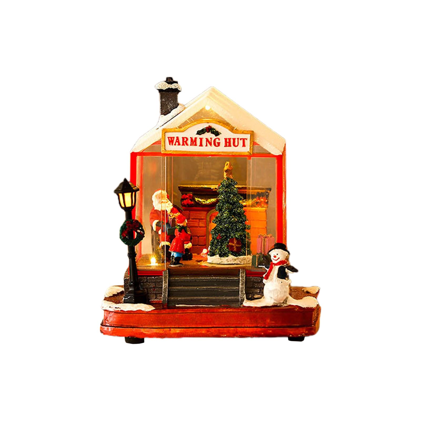 Maison de village de Noël pour illuminer votre table de réveillon