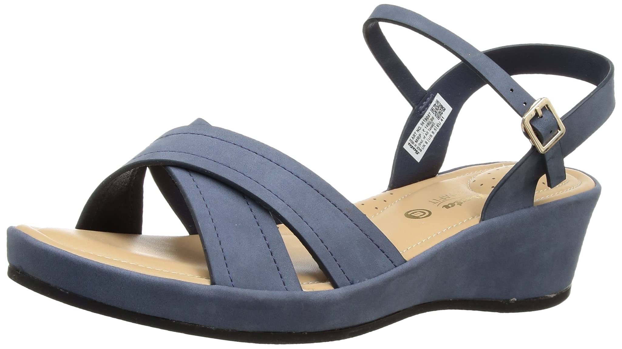 Bata Comfit Womens CALISTA Sandals (5619087_BLUE_3 UK) (B091TK936J) Amazon Price History, Amazon Price Tracker