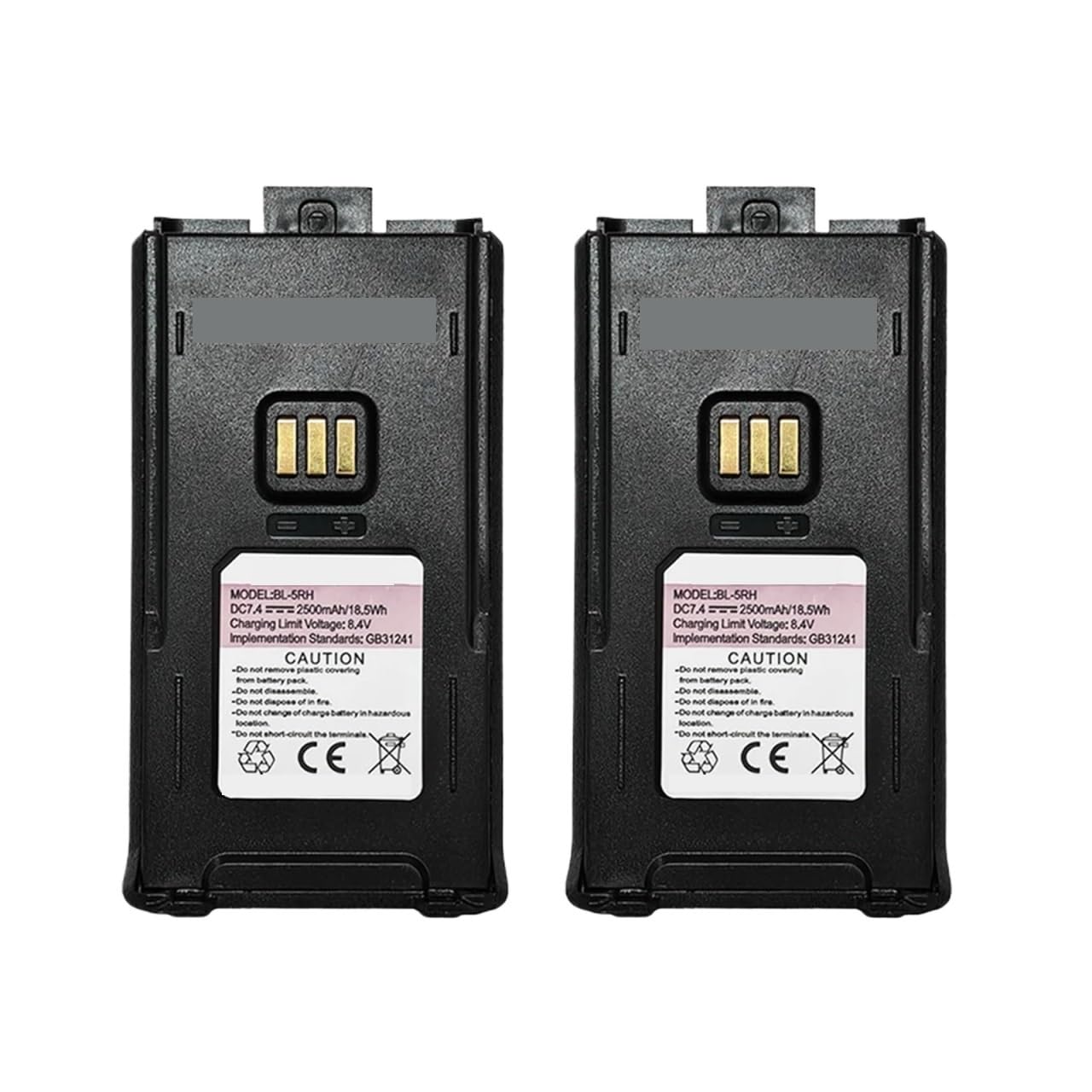 Batteria For Walkie-talkie GPS 5RH PRO 2500mAh BL-5RH | Batteria di riserva di ricambio for radio esterna, sostituzione della batteria della radio bidirezionale(2PCS Battery)