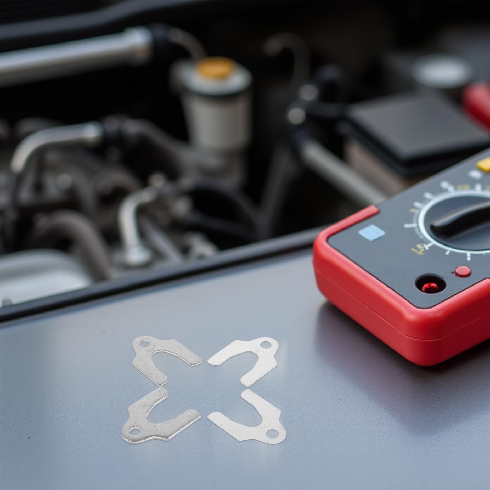 Kit da 144 Pezzi Spessori di Allineamento per Portiere Auto in Acciaio, Compatibilità per Pannelli Carrozzeria, per Riparazioni Fai da Te e Officine