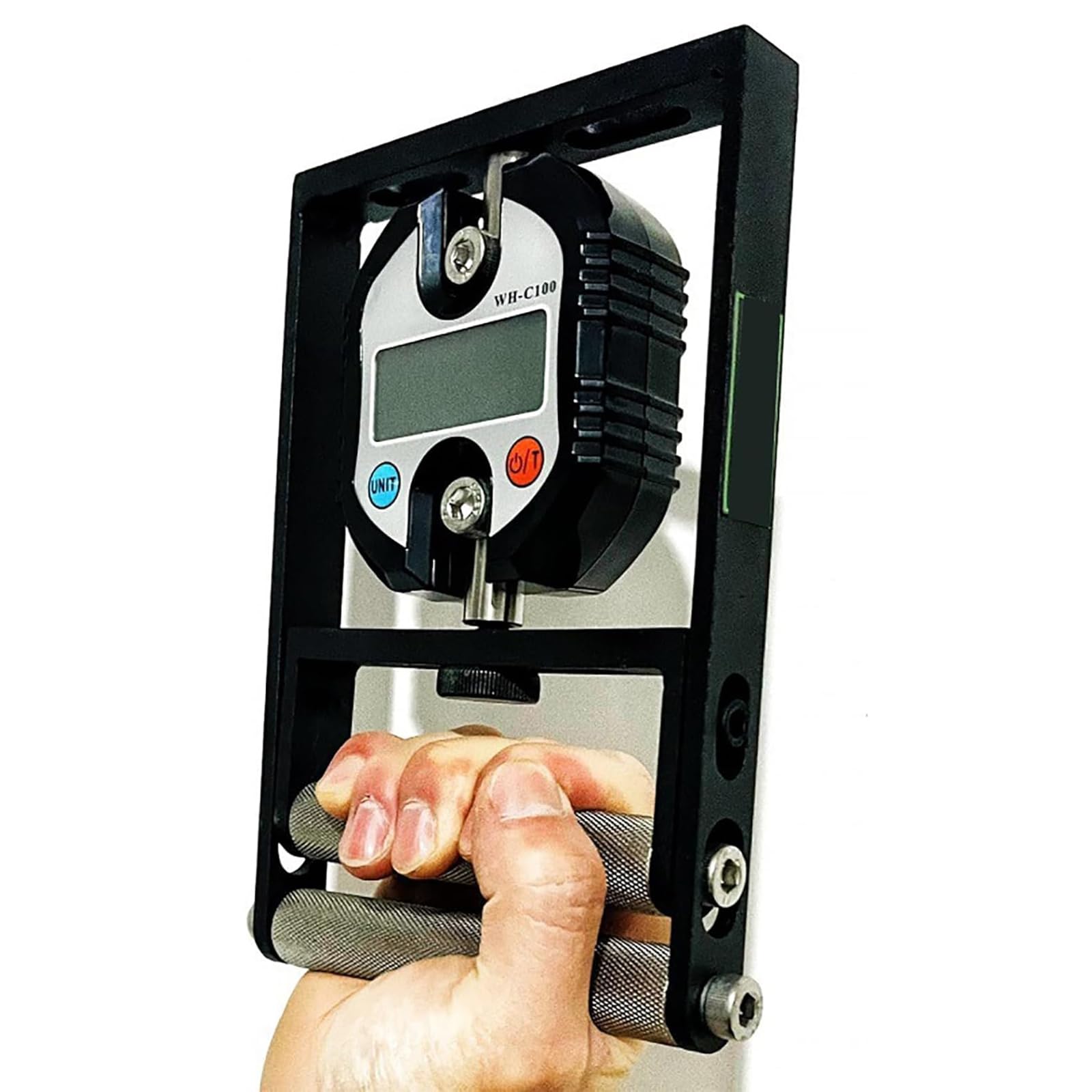 Adtzpc 330LBS/150KG Grip Strength Tester, Digital Hand Dynamometer with Adjustable Handle and 6 * 15kg Springs, Strengthen Hand Grip Exerciser for Wrist Forearm Finger Muscle Training