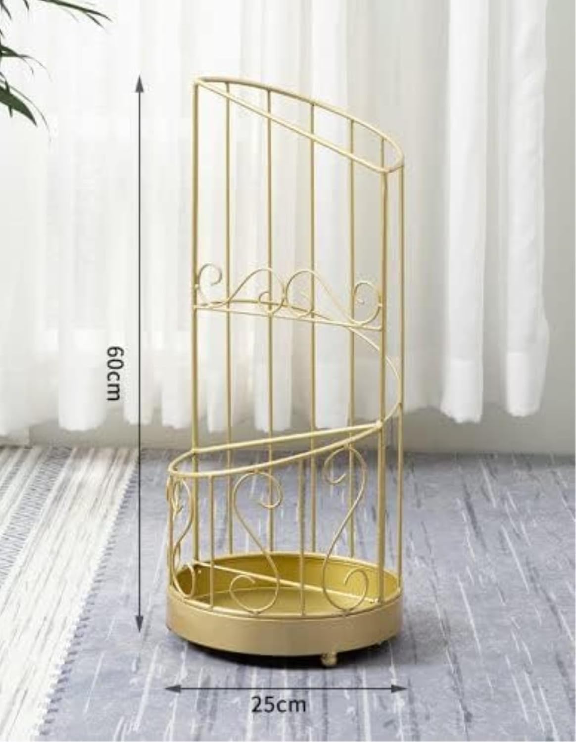 Umbrella Holder Modern Gold Metal Umbrella Stand for Home Hotel Paraguero Hogar Bumbershoot Rack Organizer Umbrella Stand